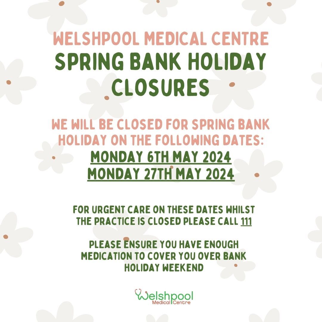 Spring Bank Holiday Closures