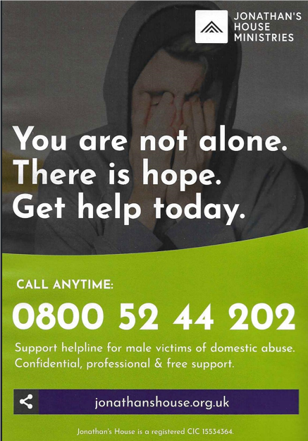 JHM Helpline advert